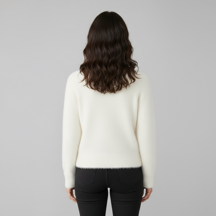 Pull Femme Col Rond Maille Douce