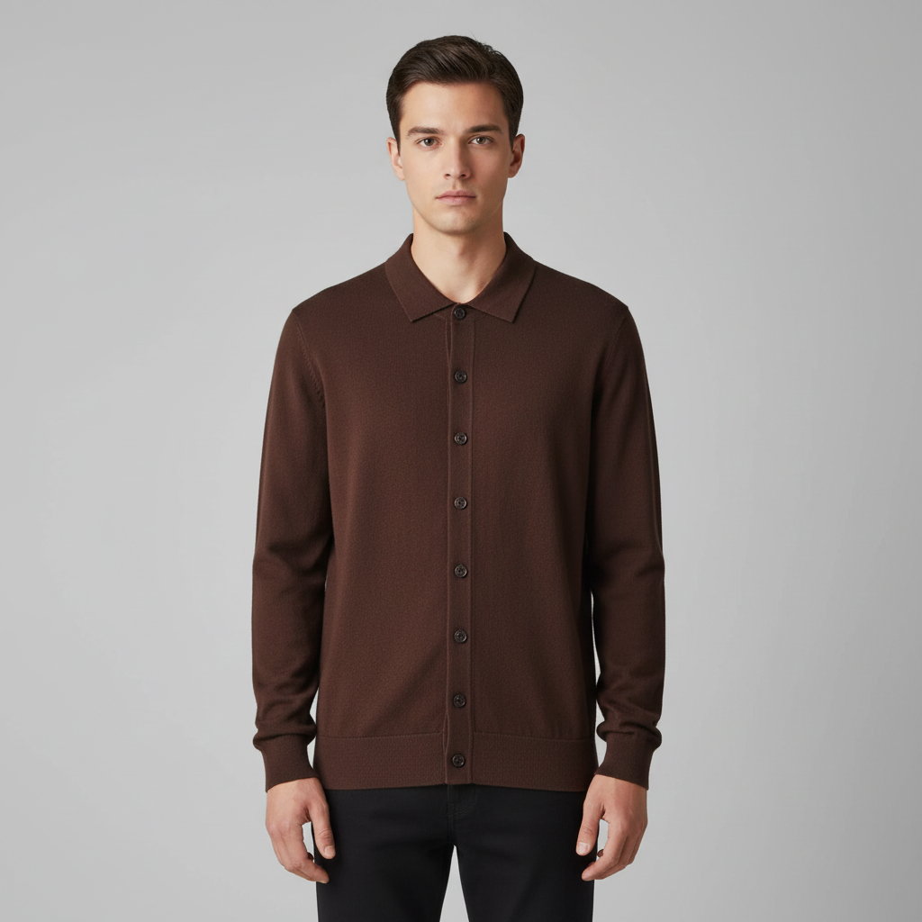 Cardigan Homme Laine Boutonné