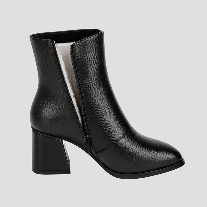 Bottines femme noires talon bloc