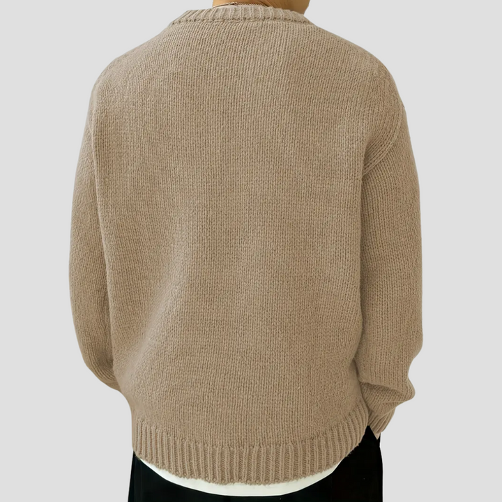 Pull Homme Col Rond Tricoté