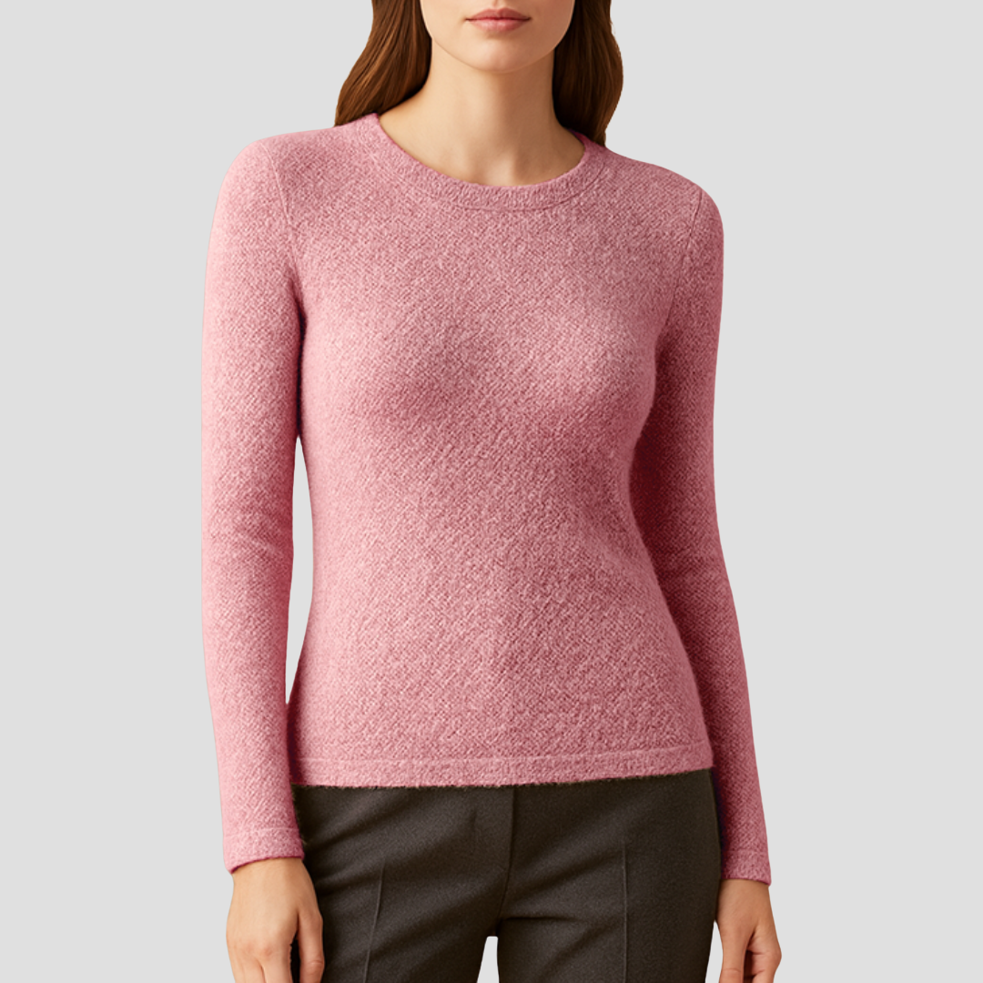 Pull Femme Col Rond en Maille