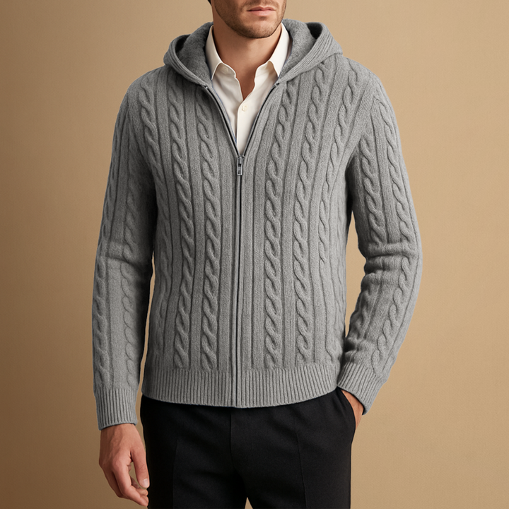 Cardigan Homme Zippé Bicolore