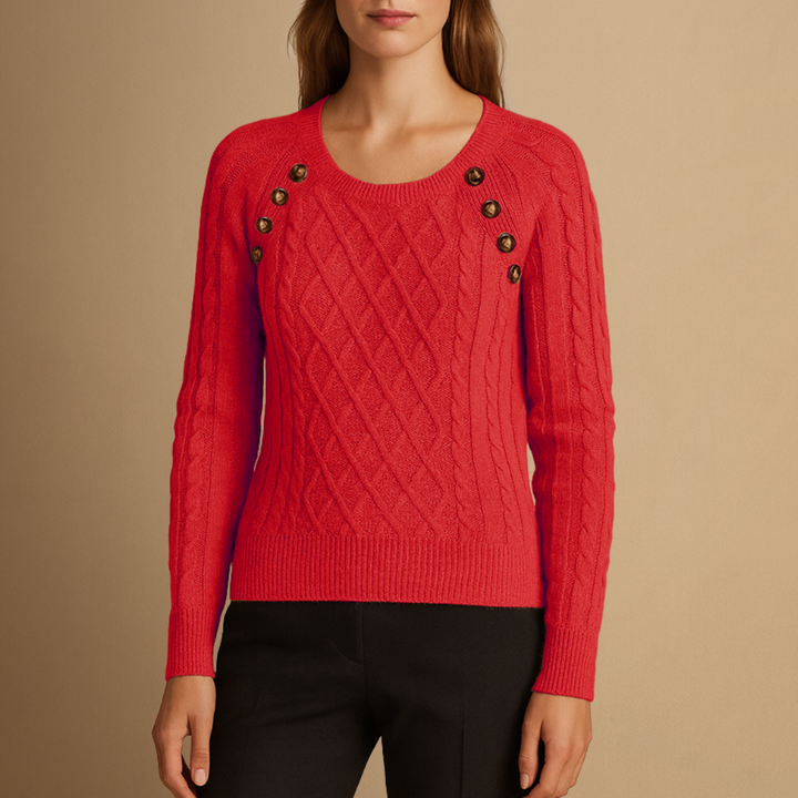 Pull Femme Maille Torsadée | Col Rond