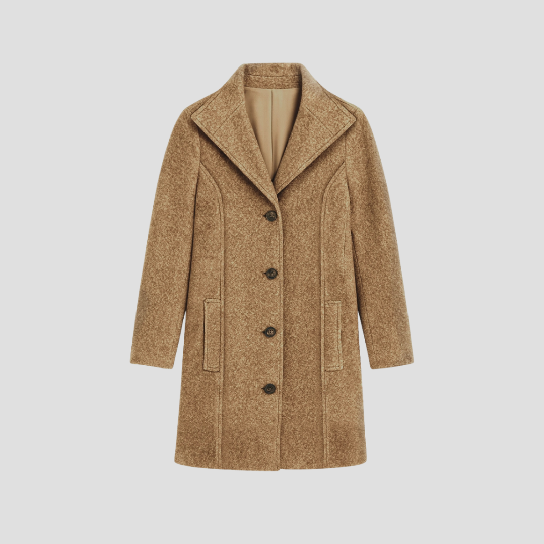 Manteau Femme Tweed Mi-Long