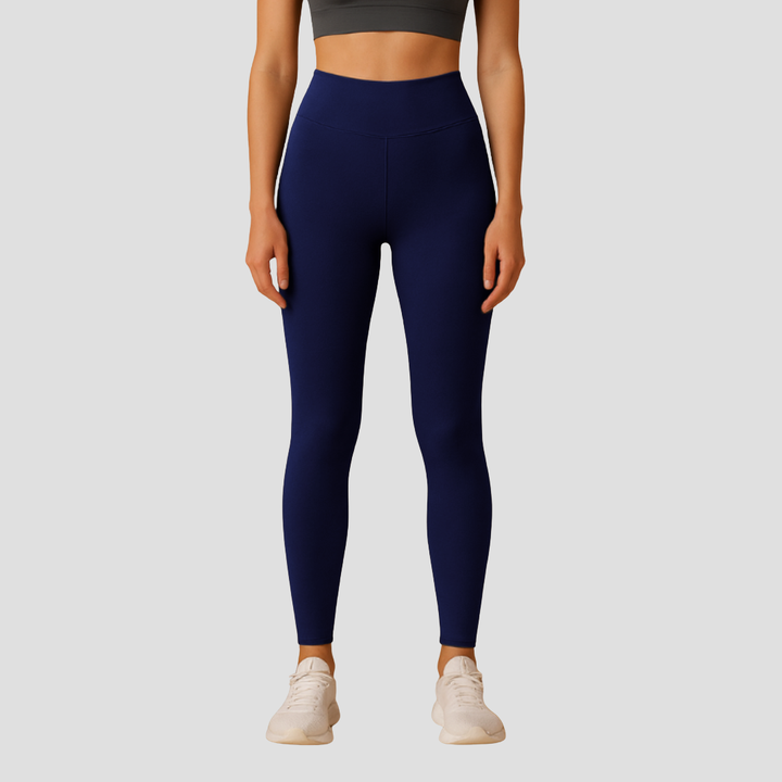 Legging femme polaire taille haute