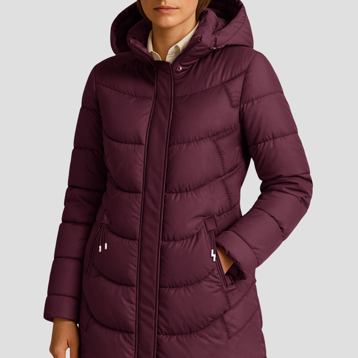 Doudoune Femme Longue Matelassée À Capuche