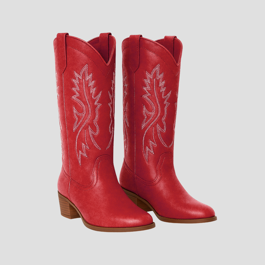 Bottes cowboy femme similicuir
