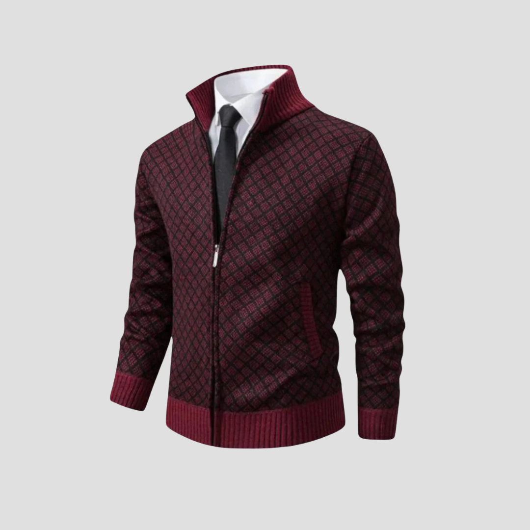 Cardigan Homme Maille Zippée