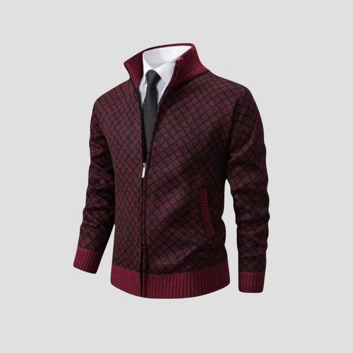 Cardigan Homme Maille Zippée