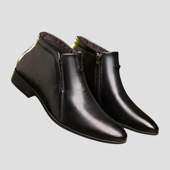 Bottines Homme en Cuir Zippées