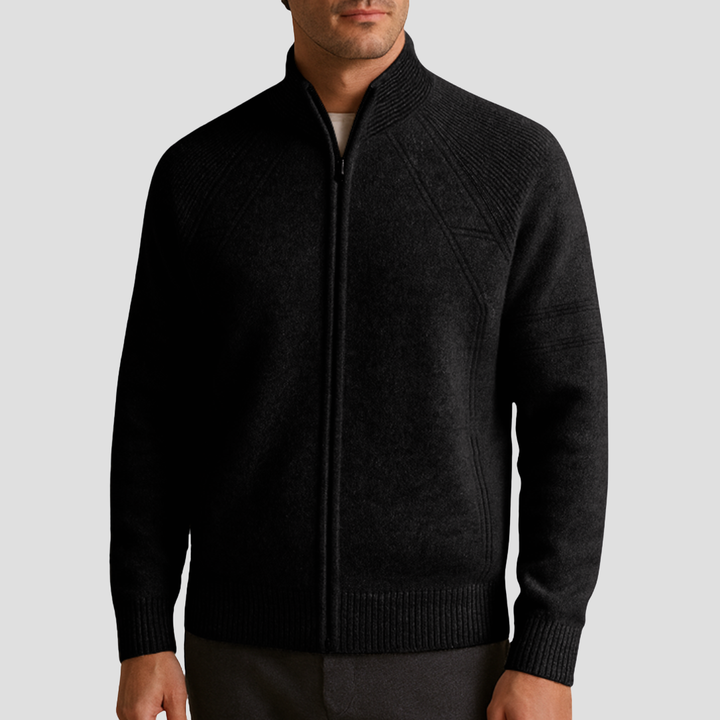 Cardigan Homme Zippé en Maille