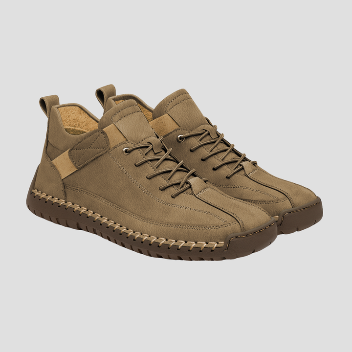 Baskets unisexe montantes similicuir à lacets