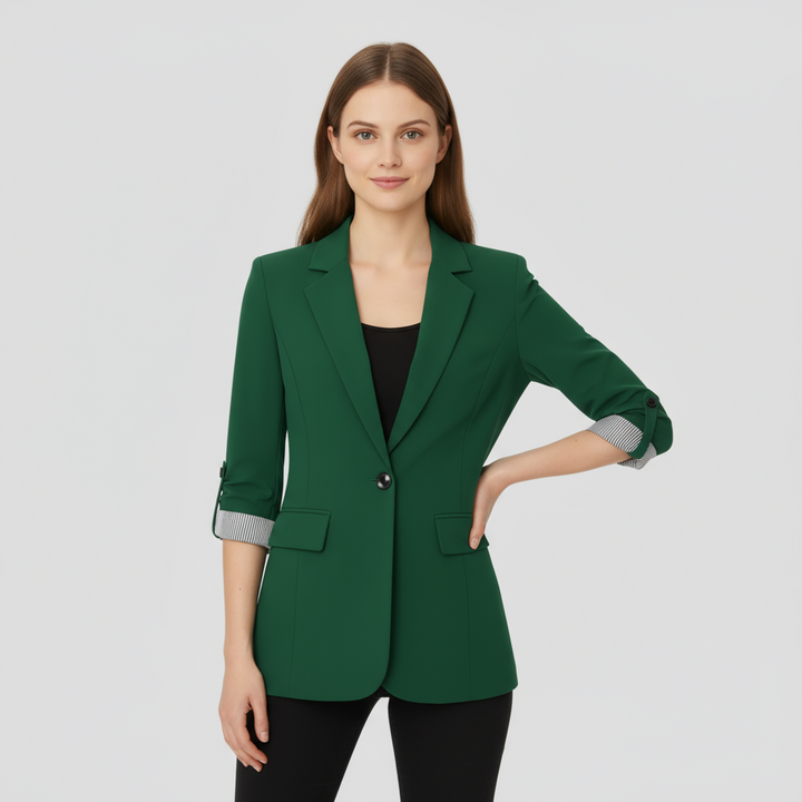 Blazer Femme Laine Col Revers