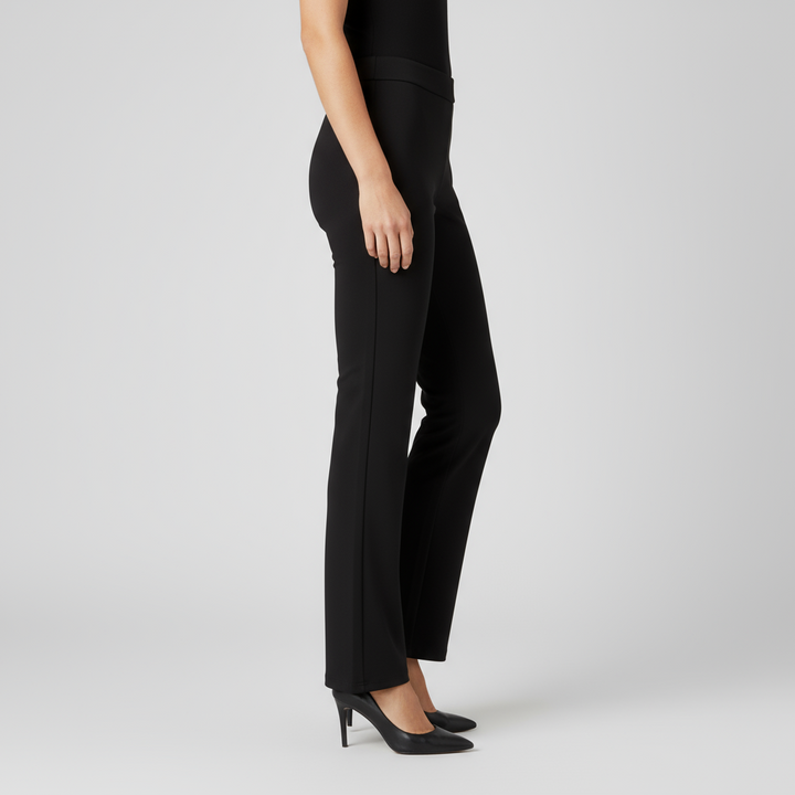 Pantalon Droit Femme Taille Élastique
