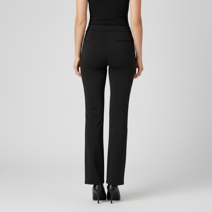 Pantalon Droit Femme Taille Élastique