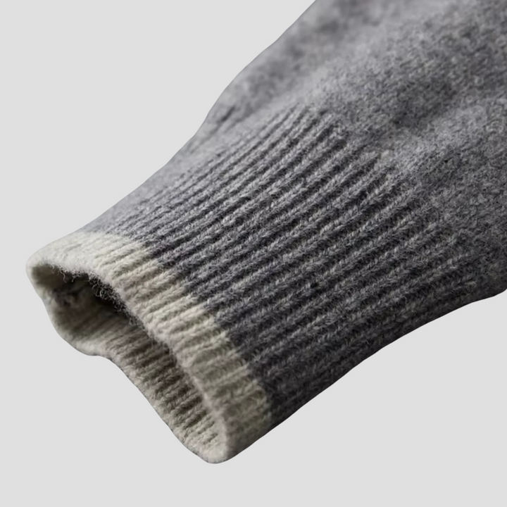 Cardigan Homme Zippé Laine Mérinos | Col Montant