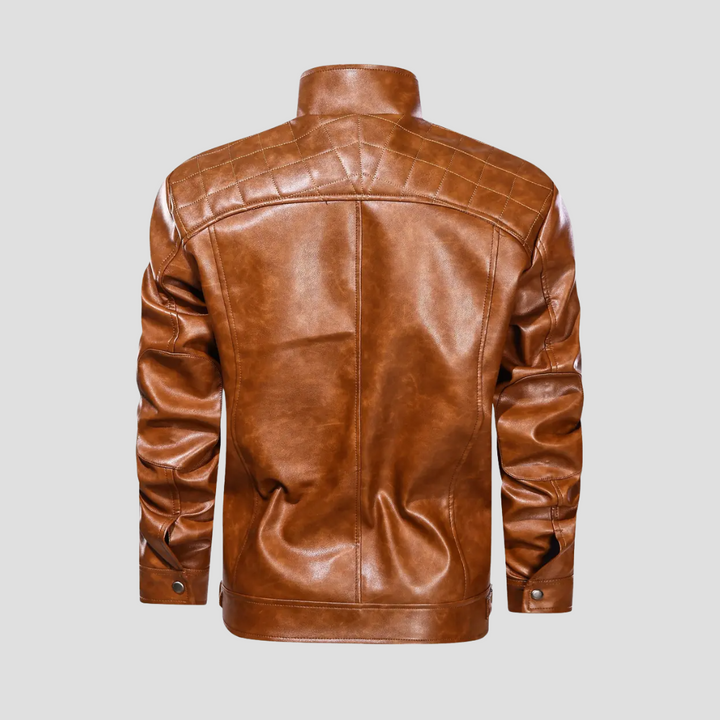 Veste Motard Homme Zippée Rétro