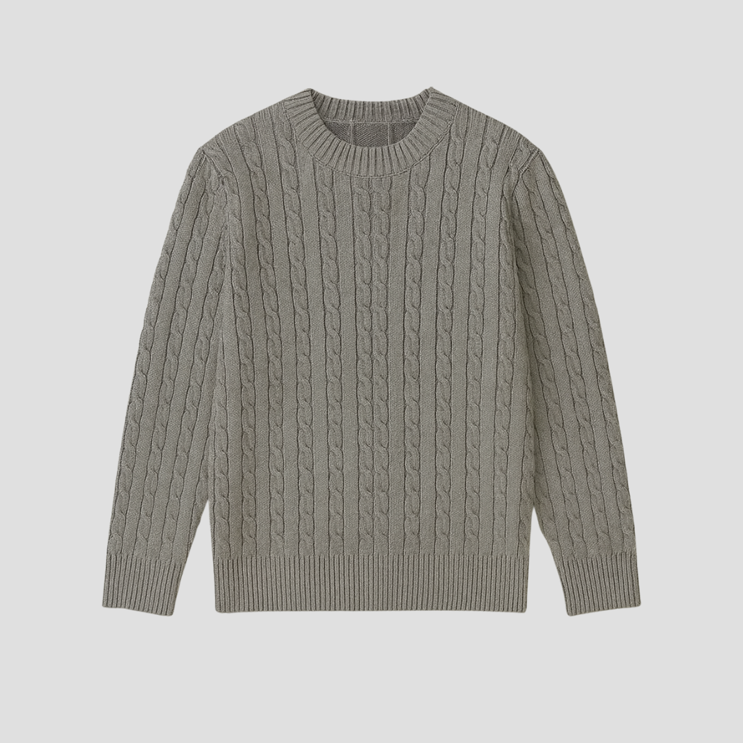 Pull Homme Maille Torsadée | Col Rond
