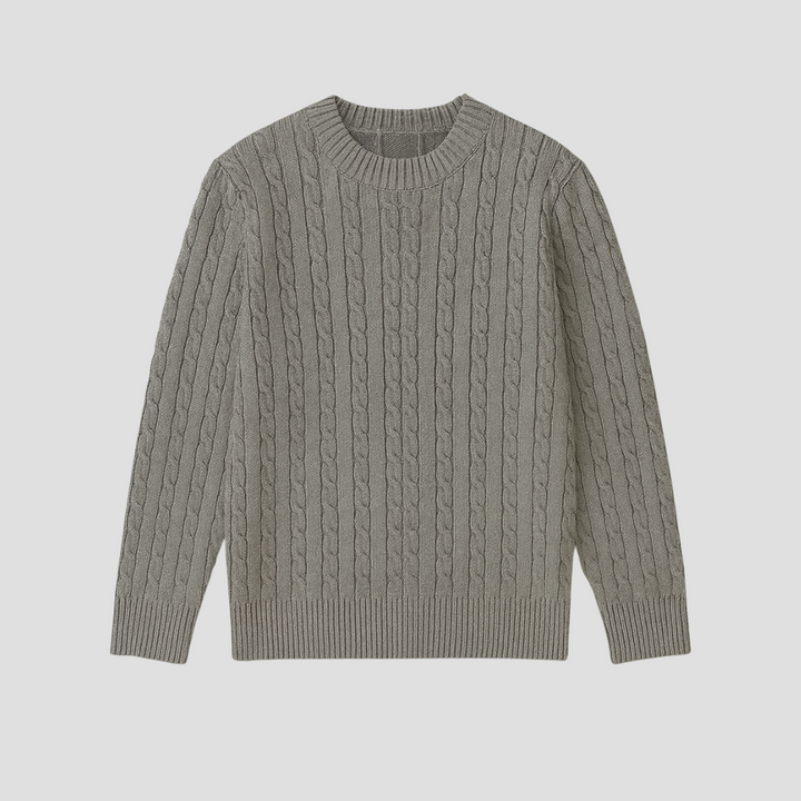 Pull Homme Maille Torsadée | Col Rond