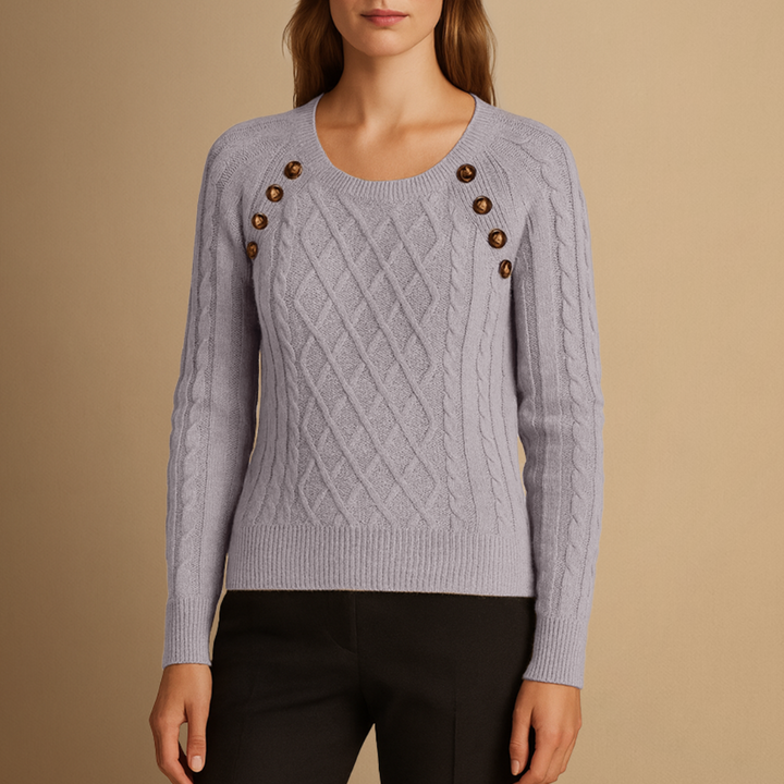 Pull Femme Maille Torsadée | Col Rond