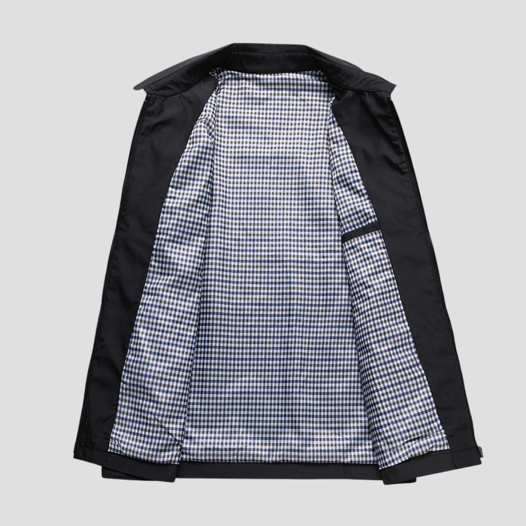 Veste Homme Zippée Imperméable | Col Pointu