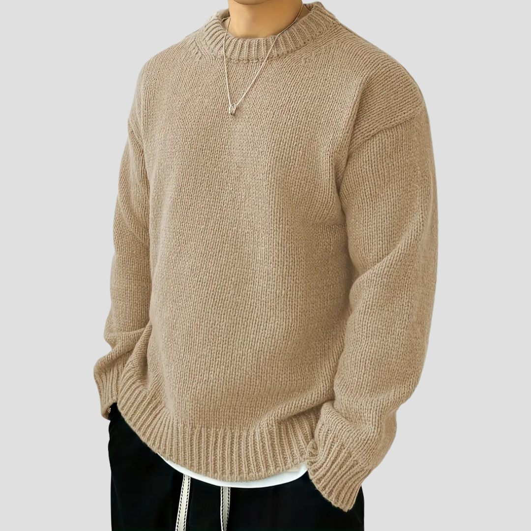Pull Homme Col Rond Tricoté