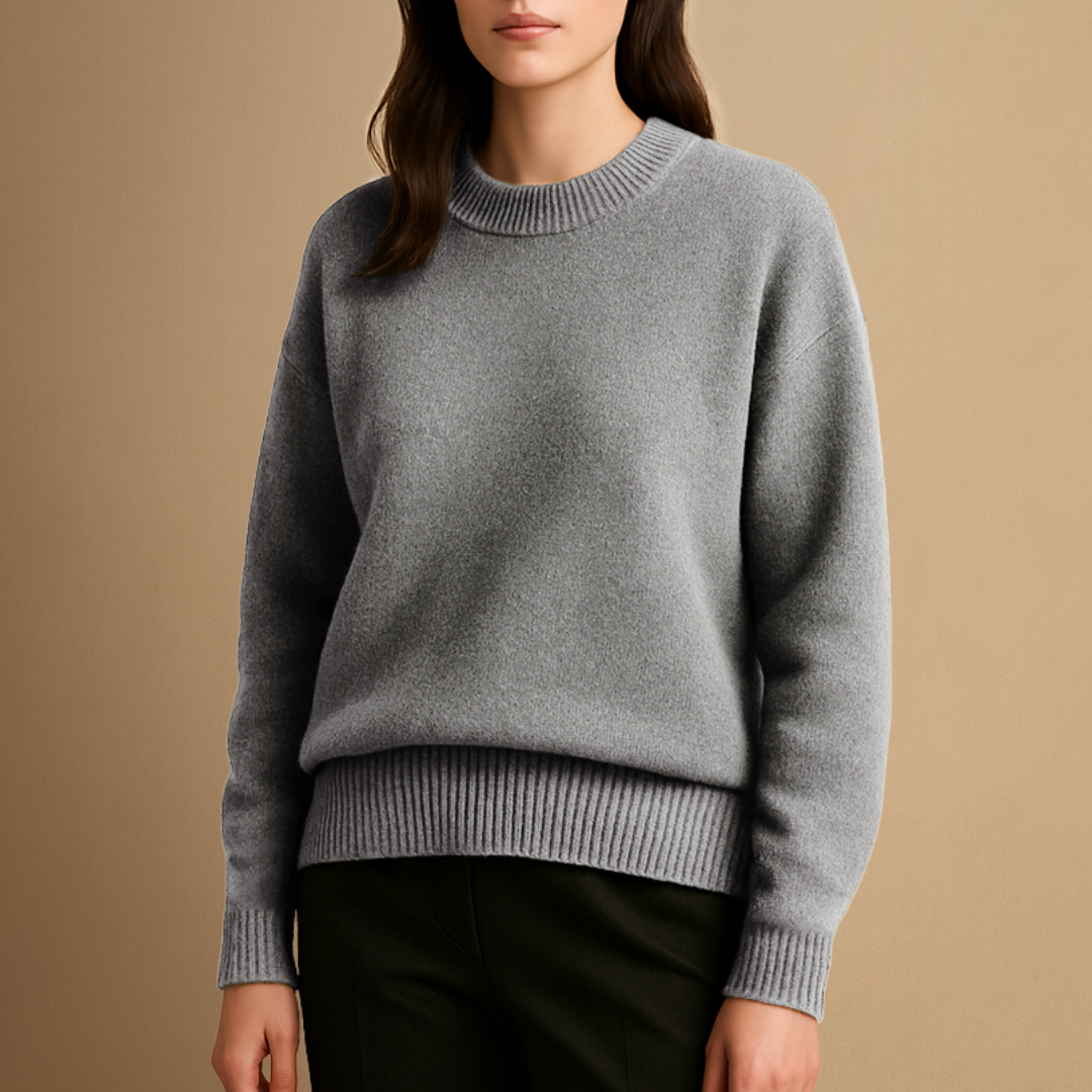 Pull Femme Col Rond Tricoté