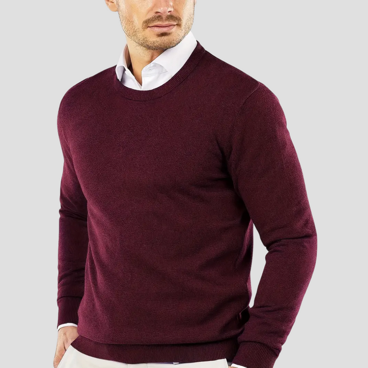 Pull Homme Col V Tricoté
