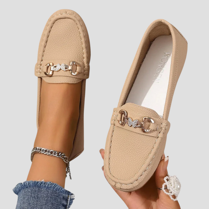 Mocassins femme à mors similicuir