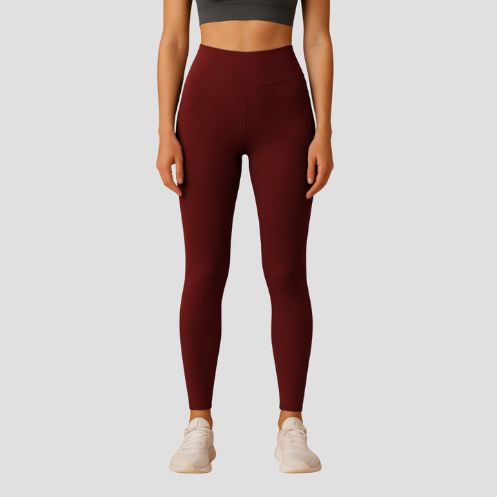 Legging femme polaire taille haute