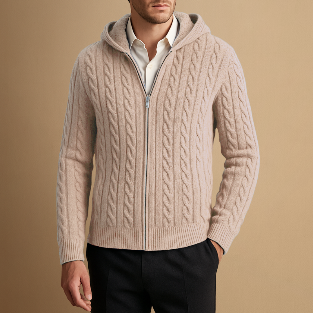 Cardigan Homme Zippé Bicolore
