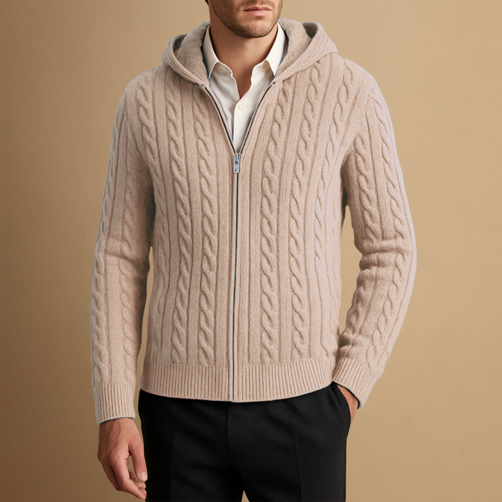 Cardigan Homme Zippé Bicolore