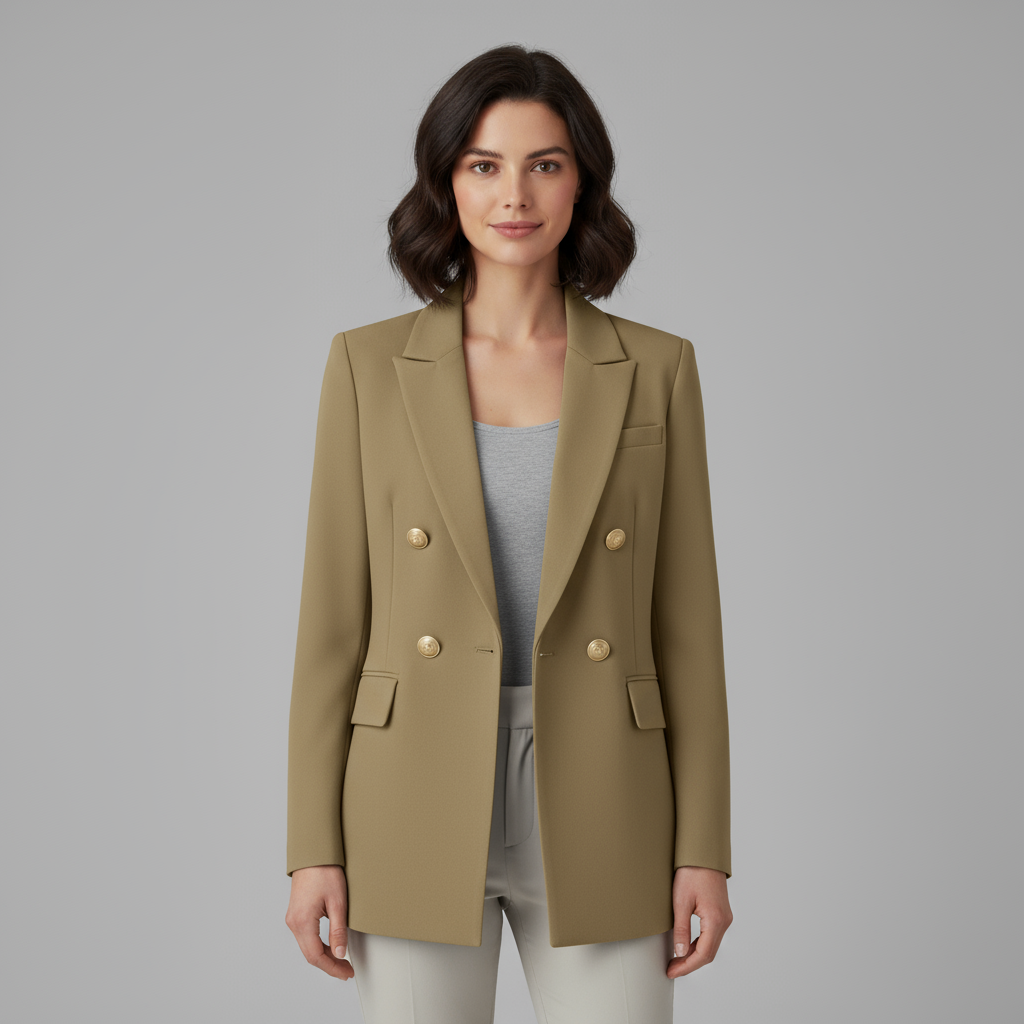 Blazer Femme Double Boutonnage