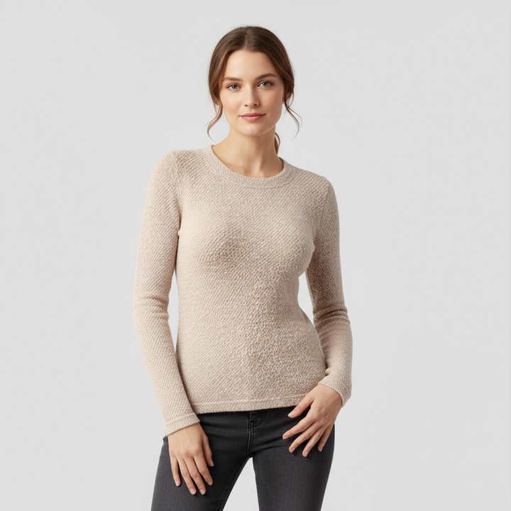 Pull Femme Col Rond en Maille