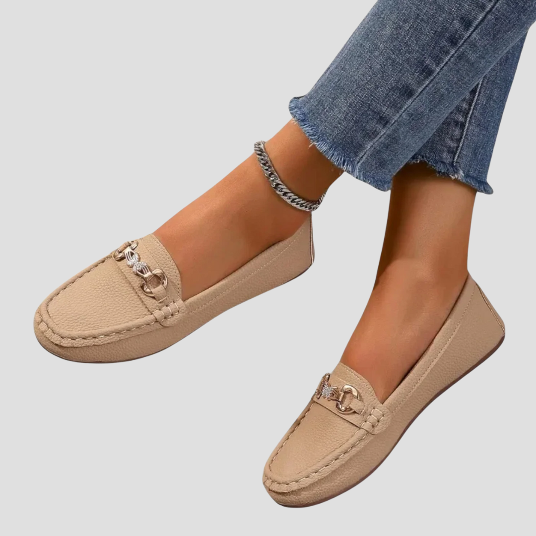 Mocassins femme à mors similicuir