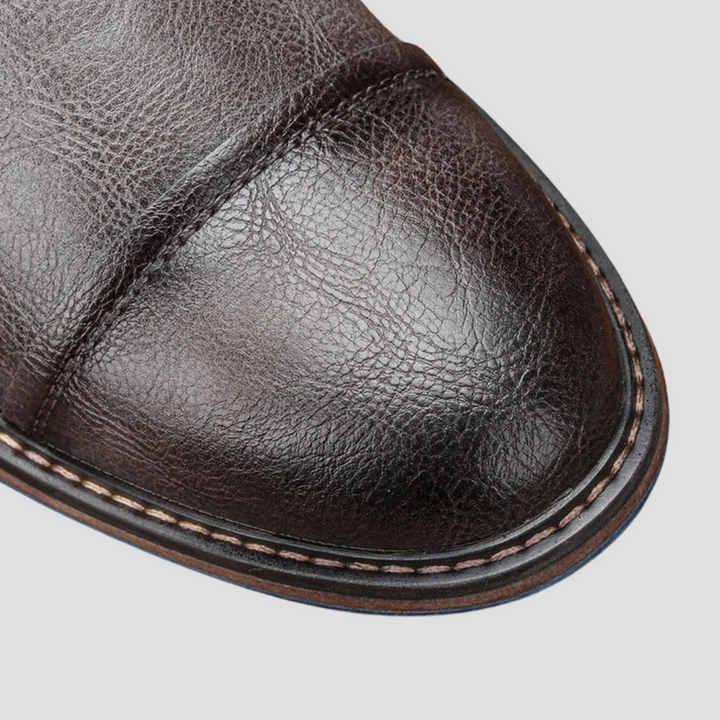 Bottines Homme en Cuir à Lacets