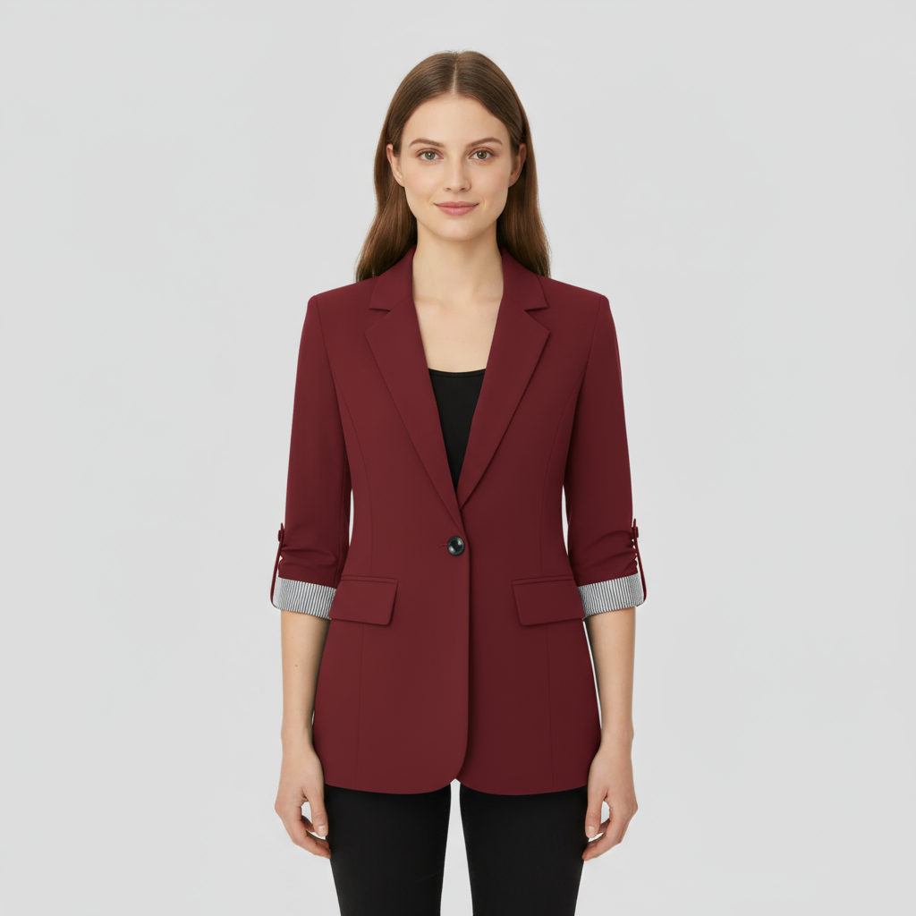 Blazer Femme Laine Col Revers