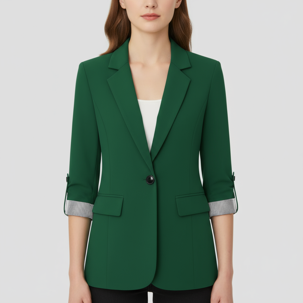 Blazer Femme Laine Col Revers