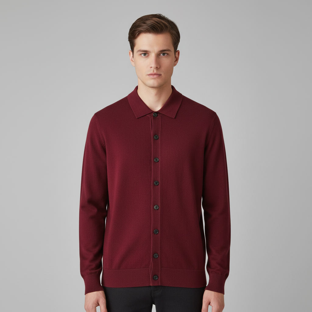 Cardigan Homme Laine Boutonné
