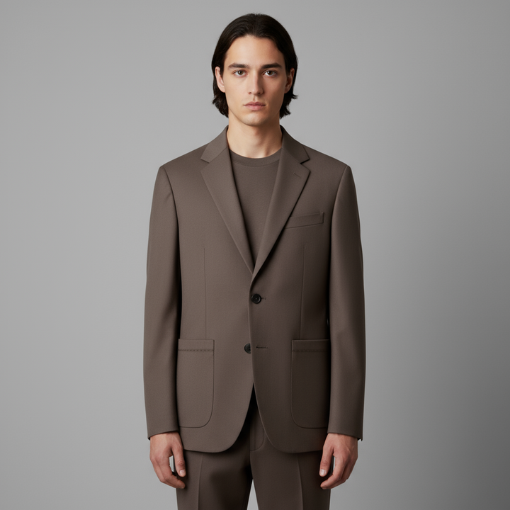 Blazer Homme Coupe Ajustée 2 Boutons