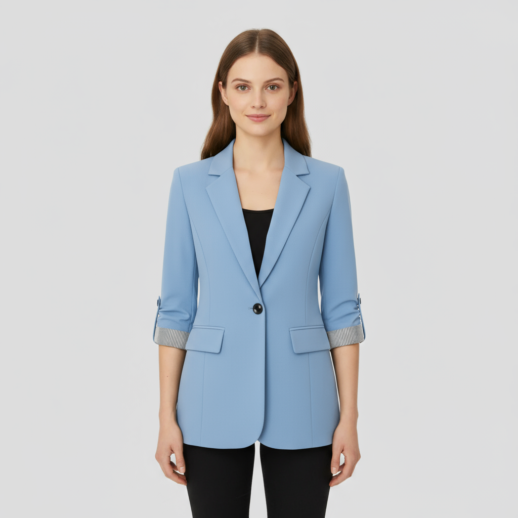 Blazer Femme Laine Col Revers