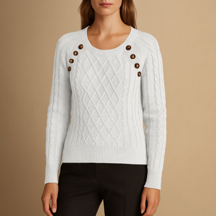 Pull Femme Maille Torsadée | Col Rond