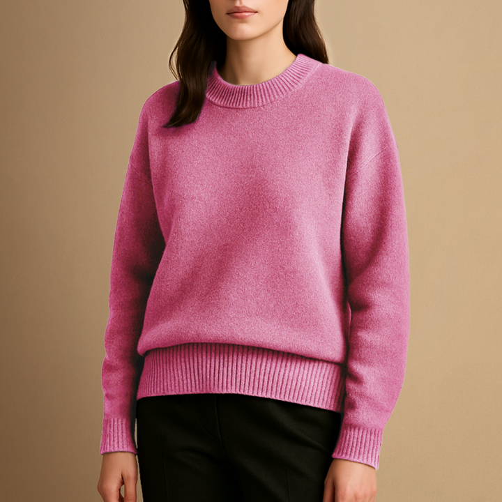 Pull Femme Col Rond Tricoté