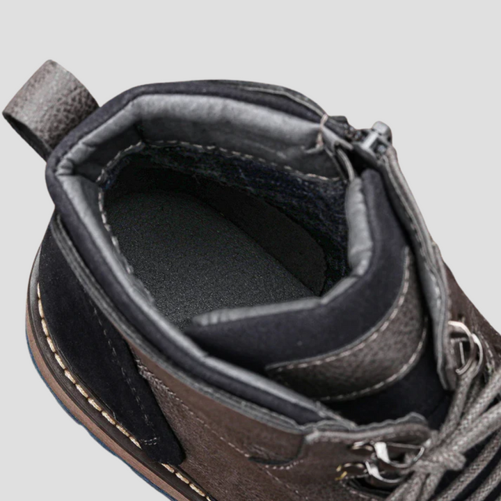 Bottines Homme en Cuir à Lacets