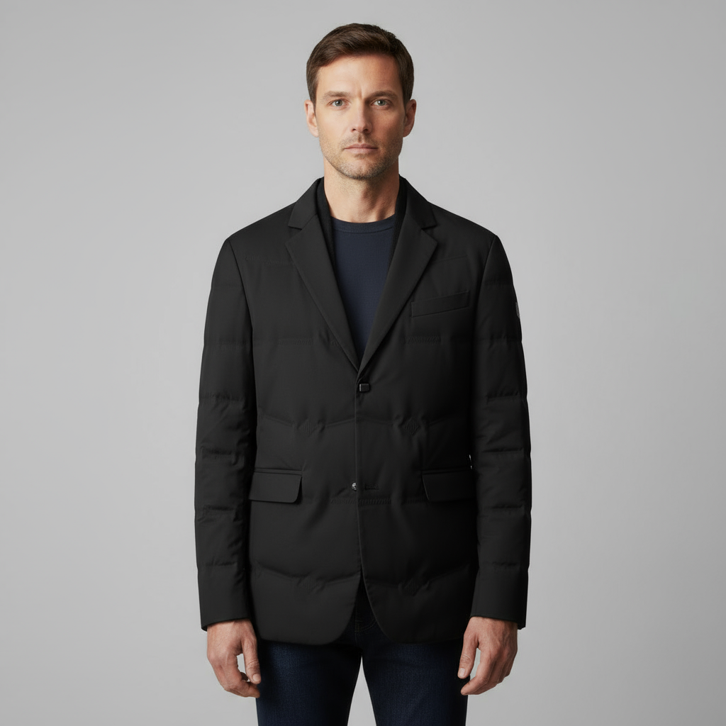 Doudoune Homme Matelassée Boutonnée