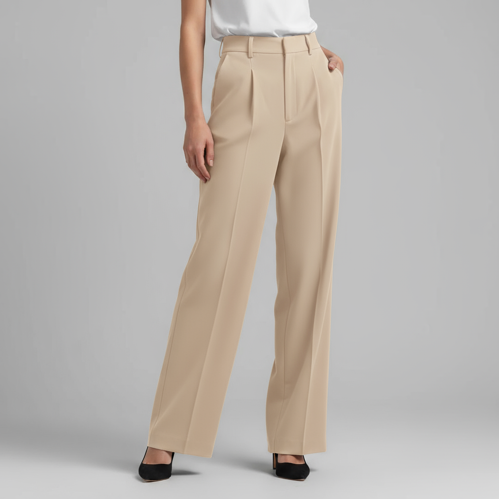 Pantalon Femme Taille Haute | Jambes Droites