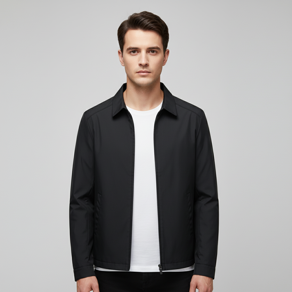 Veste Homme Zippée Imperméable | Col Pointu