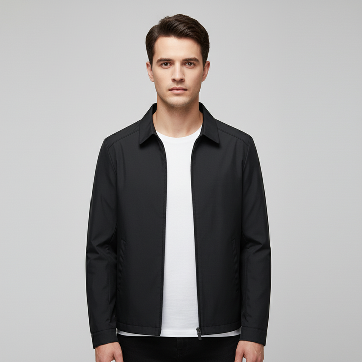 Veste Homme Zippée Imperméable | Col Pointu