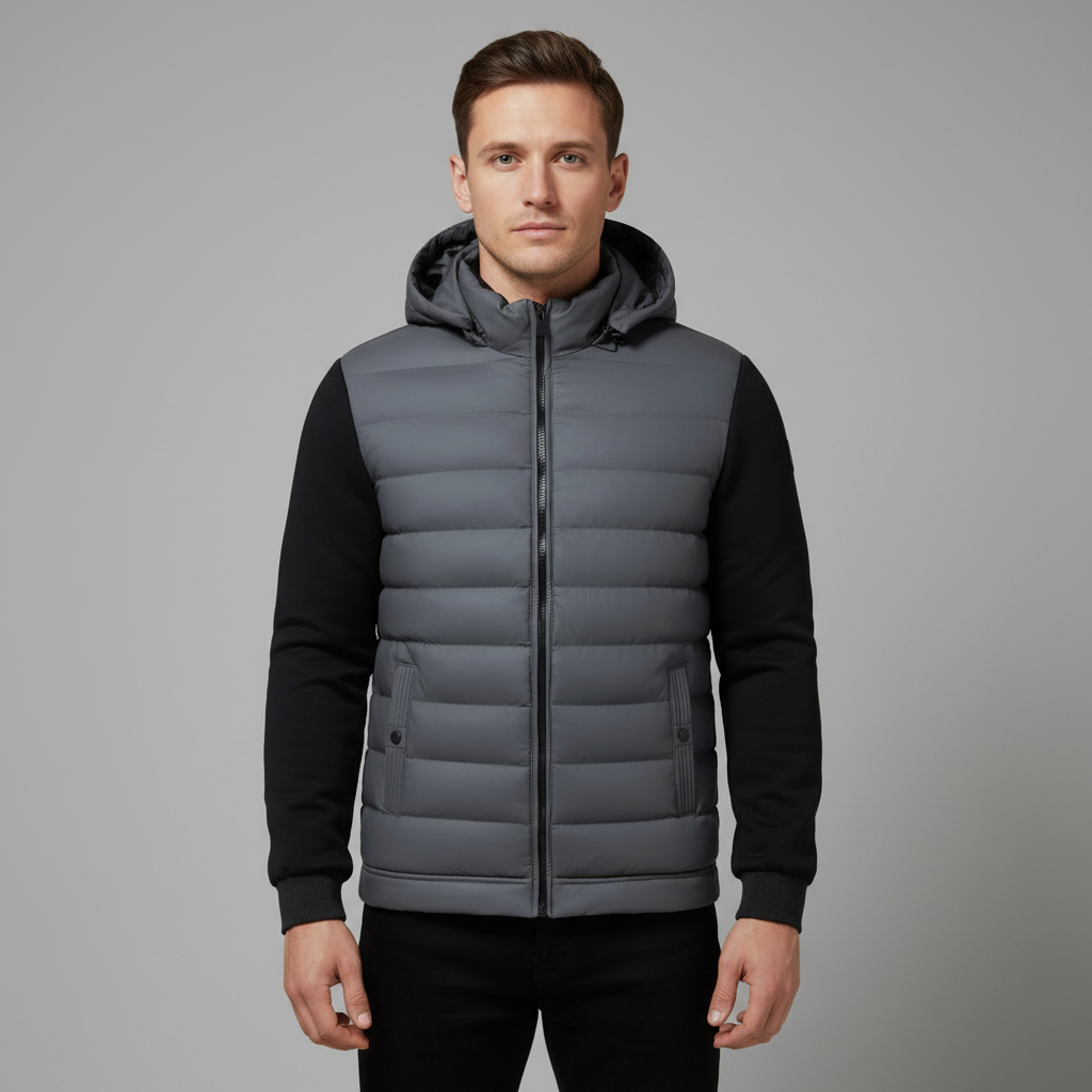 Veste Homme Matelassée à Capuche