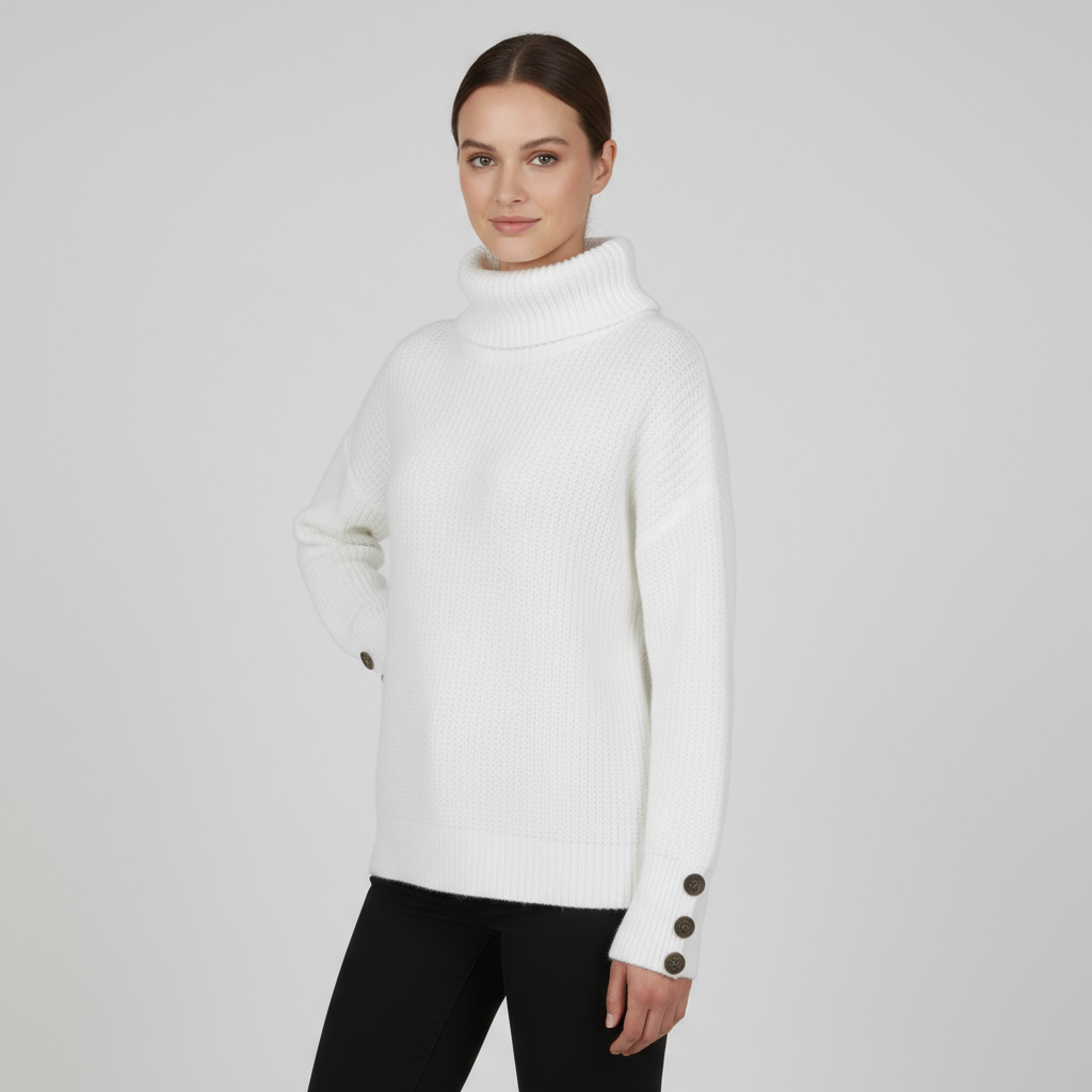 Pull Femme Col Roulé Oversize